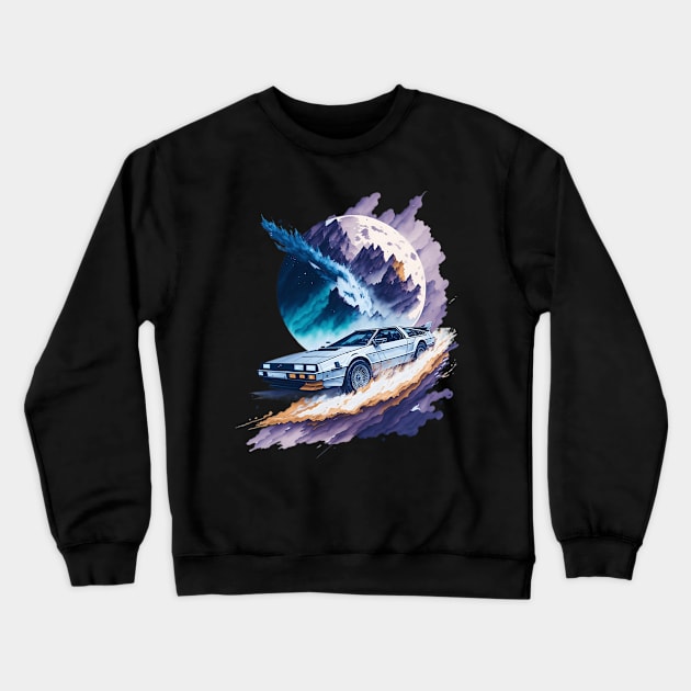 DMC DeLorean Art Crewneck Sweatshirt by Shop Goods